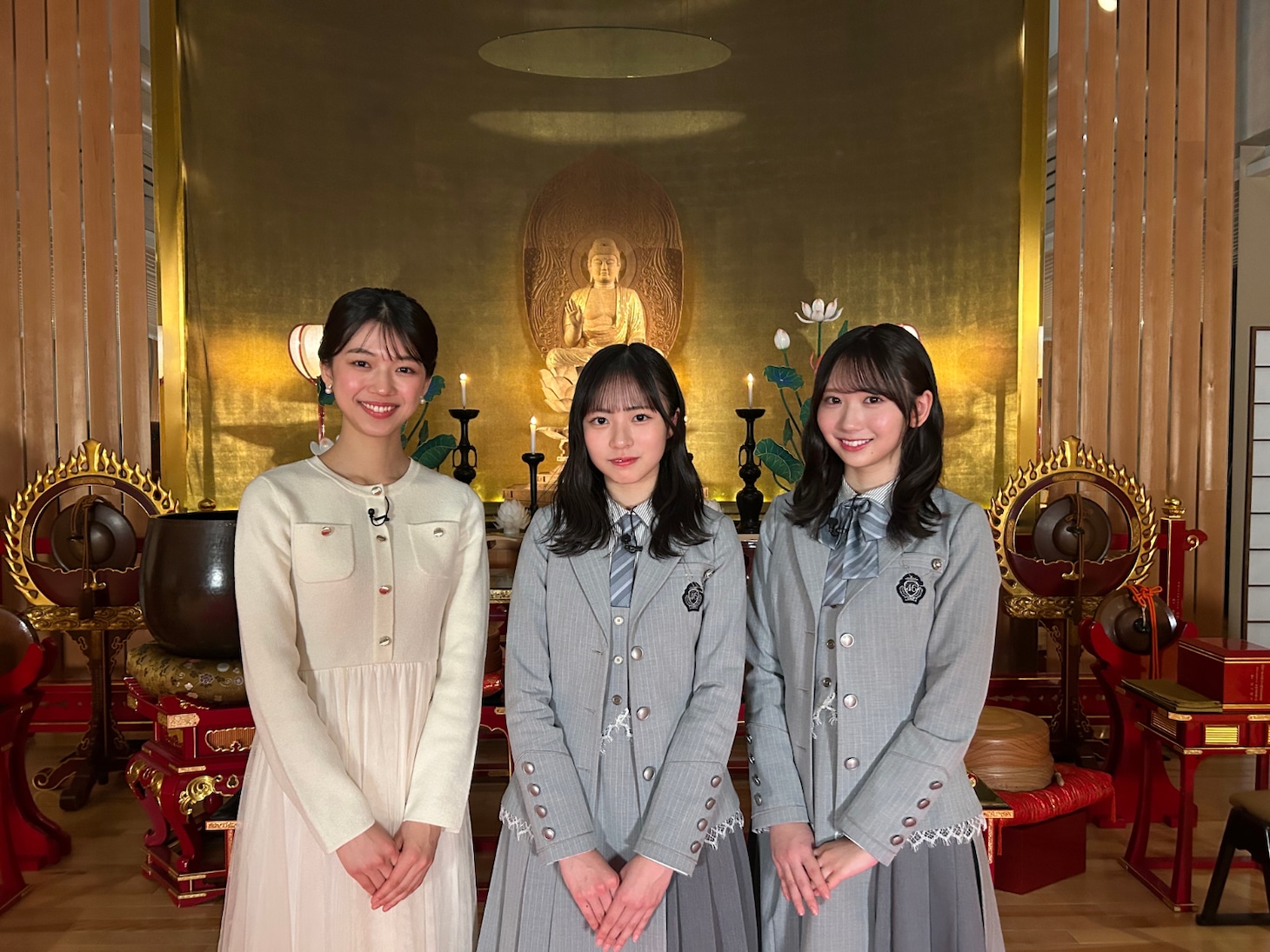 左から齋藤陽、正源司陽子、藤嶌果歩。©テレビ東京