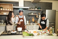 左からMARIA、原島“ど真ん中”宙芳、PUNPEE。