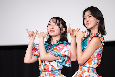 三浦美波（今村美月）と大谷梨紗（小川未祐）。