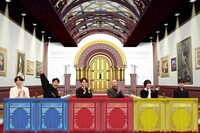 左から小池徹平、原田泰造、瀬戸康史、高橋克実、大西流星、原嘉孝。