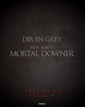 DIR EN GREYニューアルバム「MORTAL DOWNER」告知ビジュアル。