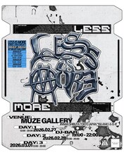 「JUBEE × SIVA（MUZE®）"LESS IS MORE"」フライヤー