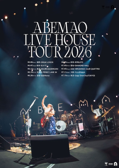 「ABE MAO LIVE HOUSE TOUR 2026」告知ビジュアル