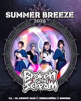 Broken By The Scream「Summer Breeze Festival」出演告知ビジュアル