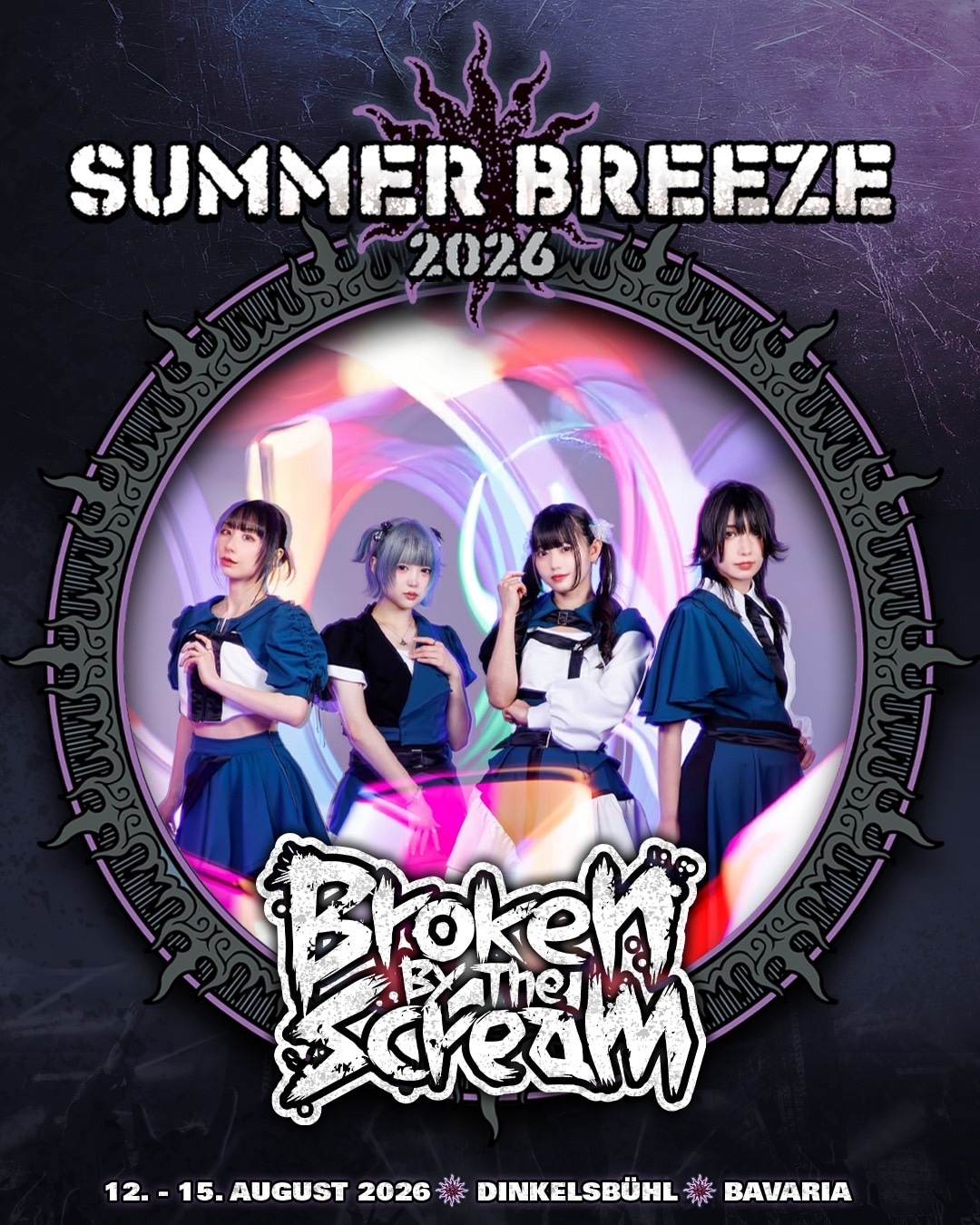 Broken By The Scream「Summer Breeze Festival」出演告知ビジュアル