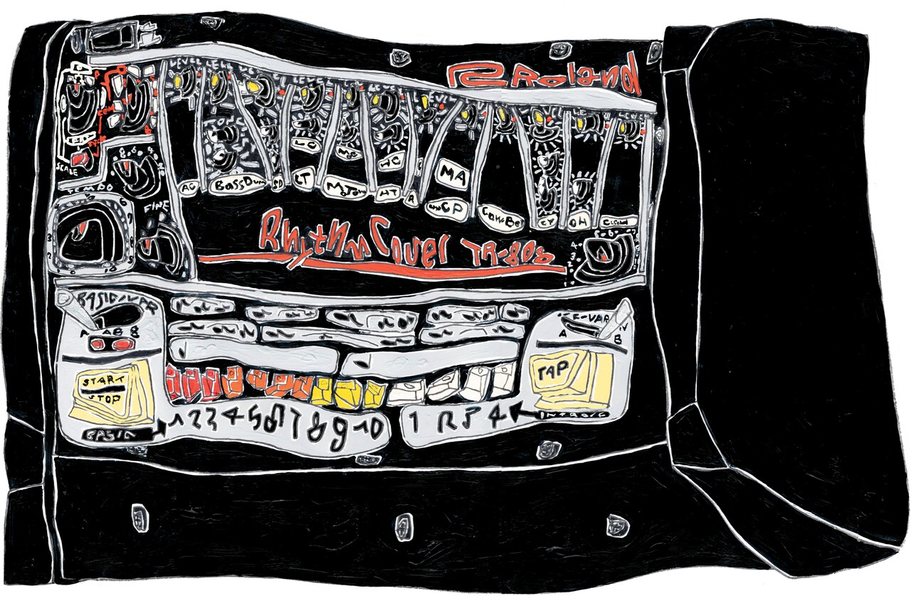 Roland TR-808のイラスト ©落合翔平 [画像ギャラリー 4/6] - 音楽ナタリー
