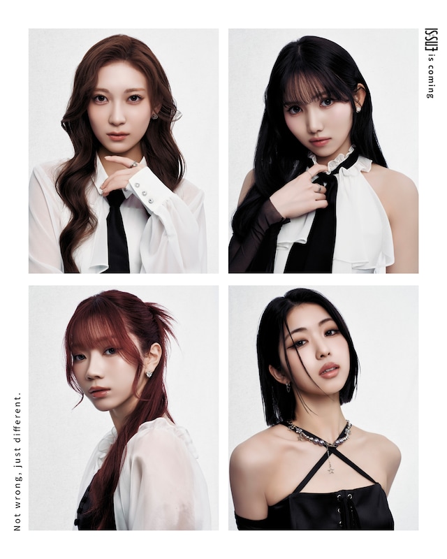 IS:SUE。左上から時計回りにRIN、NANO、YUUKI、RINO。©︎LAPONE GIRLS