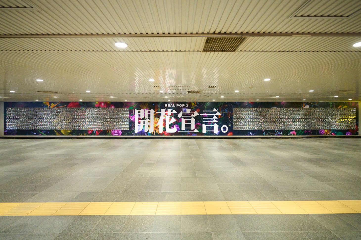 「開花宣言」ピールオフ広告