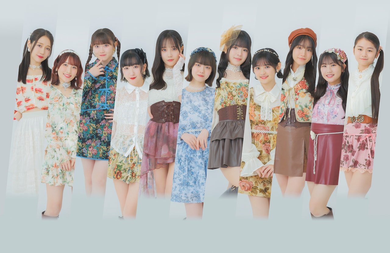 つばきファクトリー。中央が福田真琳。 [画像ギャラリー 1/1] - 音楽