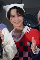 「ヤー！」をするYUMA。