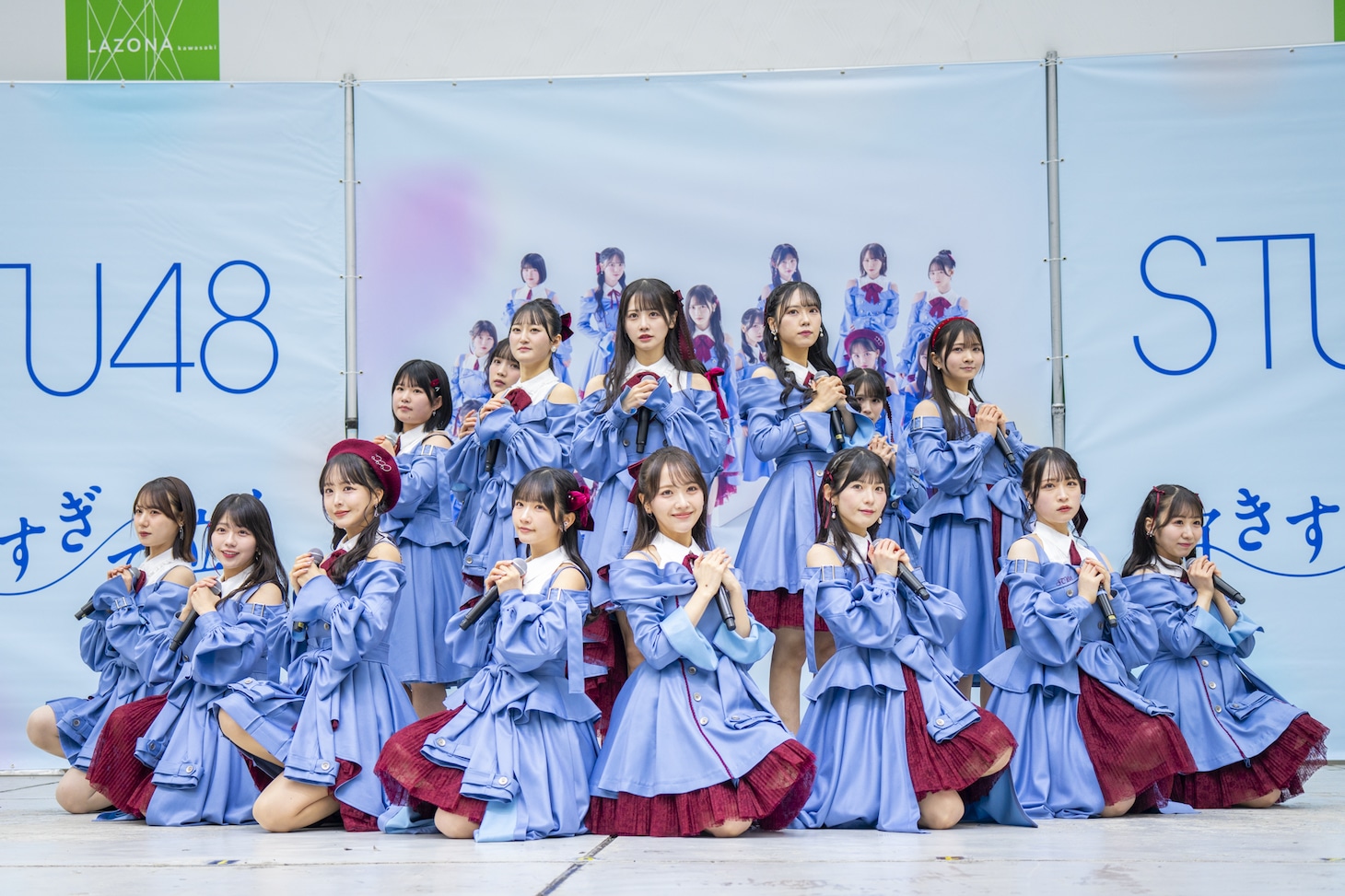 STU48「好きすぎて泣く」リリース記念イベントの様子。