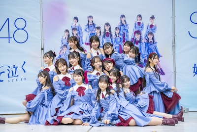 STU48「好きすぎて泣く」リリース記念イベントの様子。
