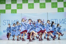 STU48「好きすぎて泣く」リリース記念イベントの様子。