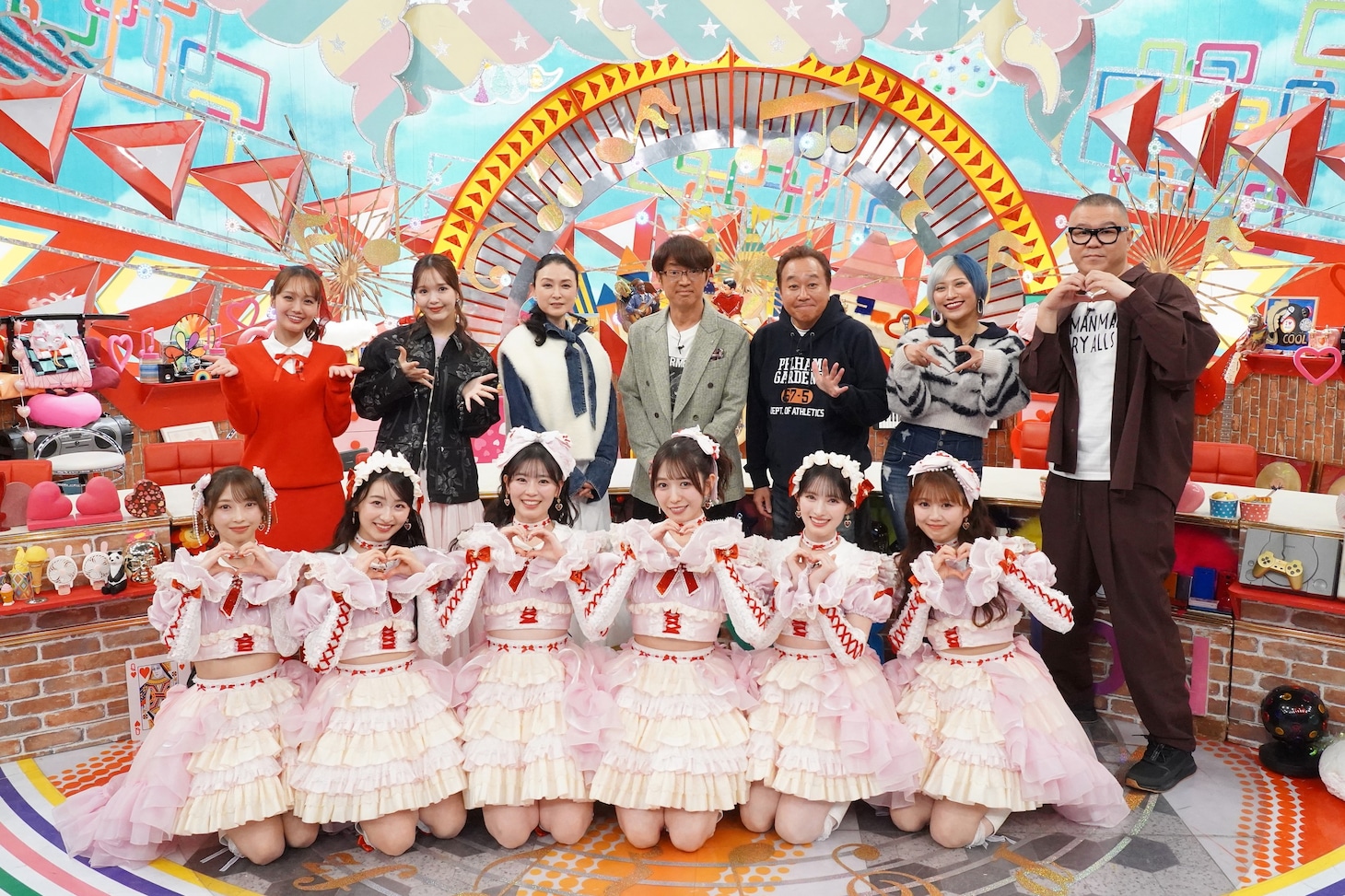 フジテレビ系「ミュージックジェネレーション」2026年2月12日放送回の出演者。©︎フジテレビ