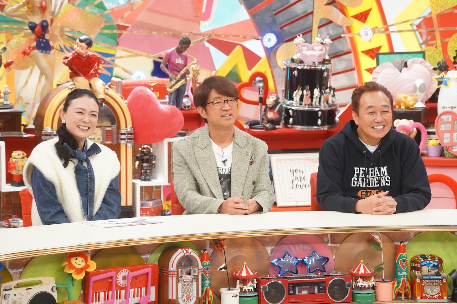 国生さゆりとさまぁ～ず。©︎フジテレビ