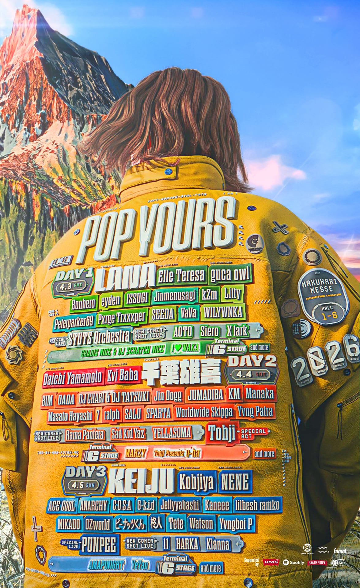 その他 POP YOURS Tohji POP YOURS 2026」キービジュアル [画像ギャラリー 1/7] - 音楽ナタリー