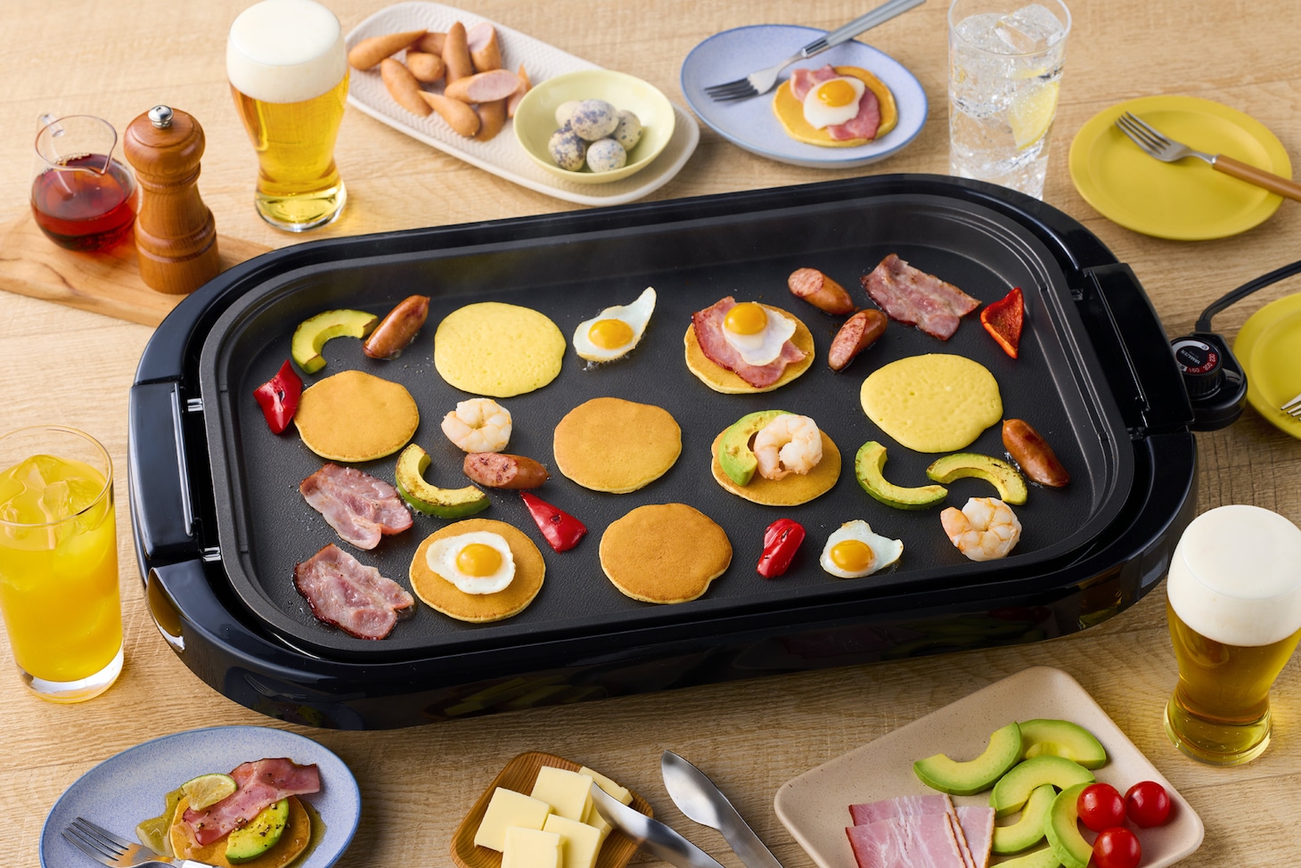 「俺が好きなうすーくてちーちゃいやつ。ホットケーキミックス」を使用したパーティ。