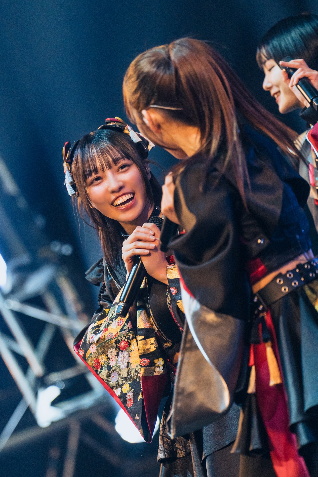 手前からライカ、すずめ。（撮影：真島洸）