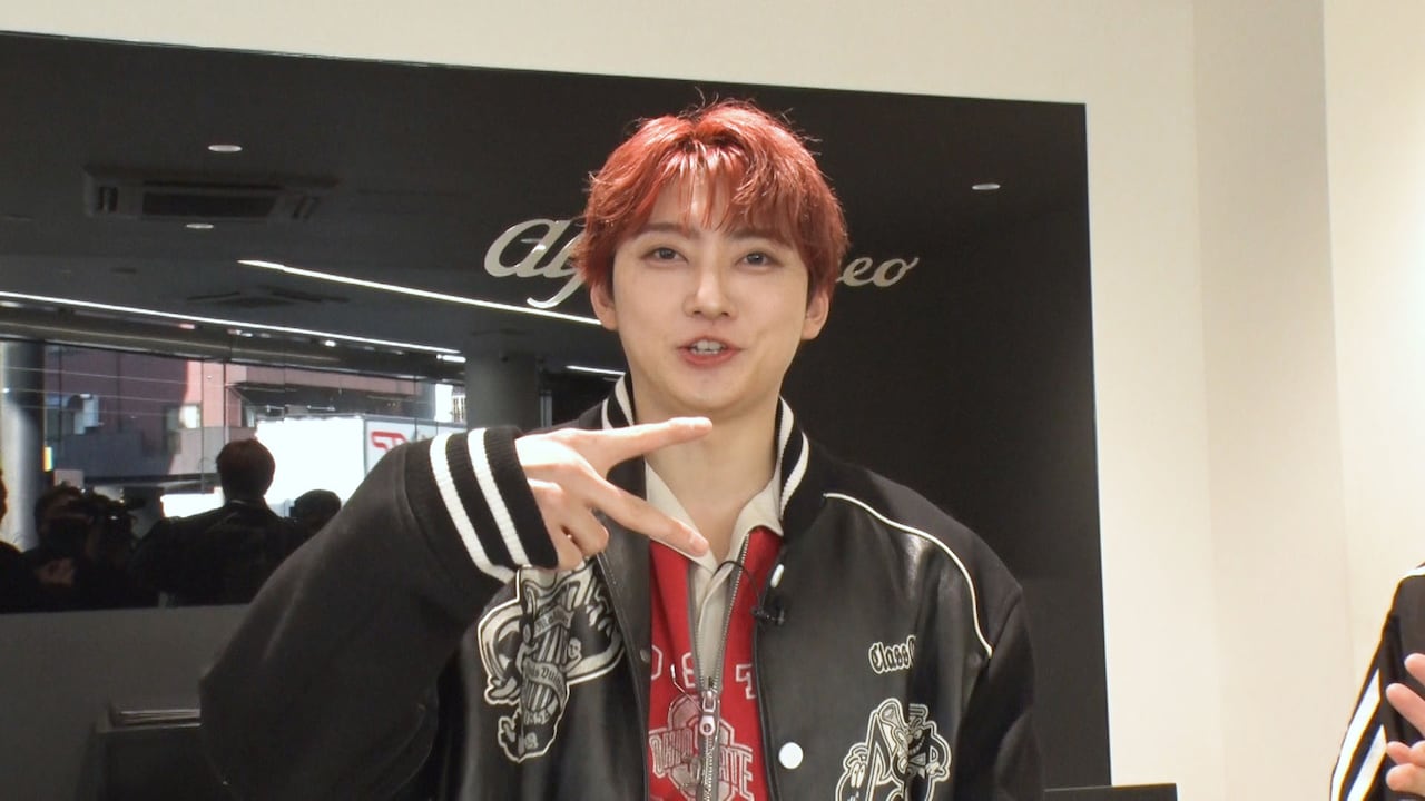 「向井長田のくるま温泉ちゃんねる」にゲスト出演するユーキ（超特急）。