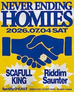 SCAFULL KINGとRiddim Saunterが初ツーマン、7月開催「Never Ending Homies」で