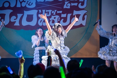 昼夜2公演で見事側転を決めた香山ななこ。