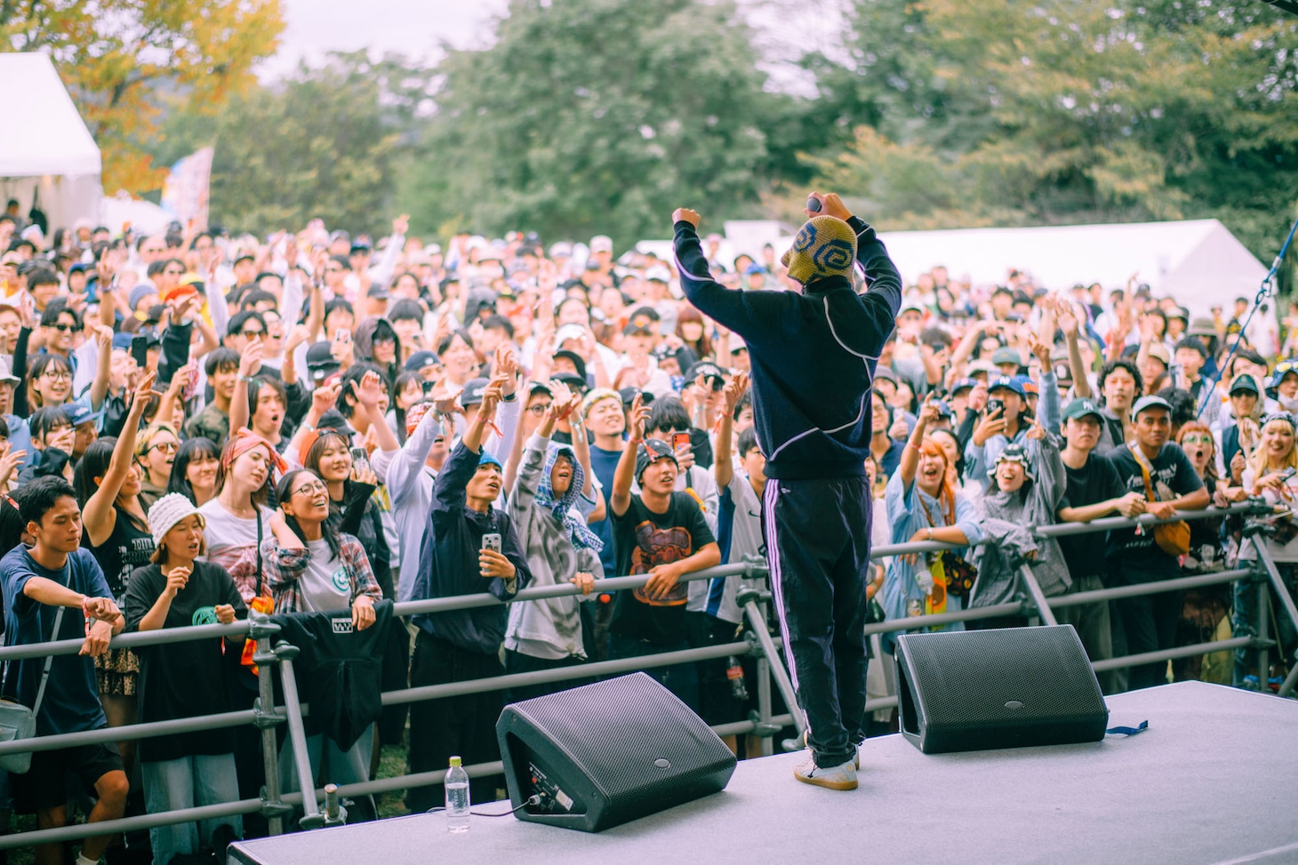 「りんご音楽祭」会場の様子。