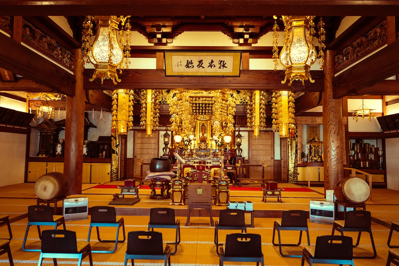 大慶寺の本堂の様子。