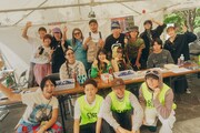 「りんご音楽祭」会場の様子。