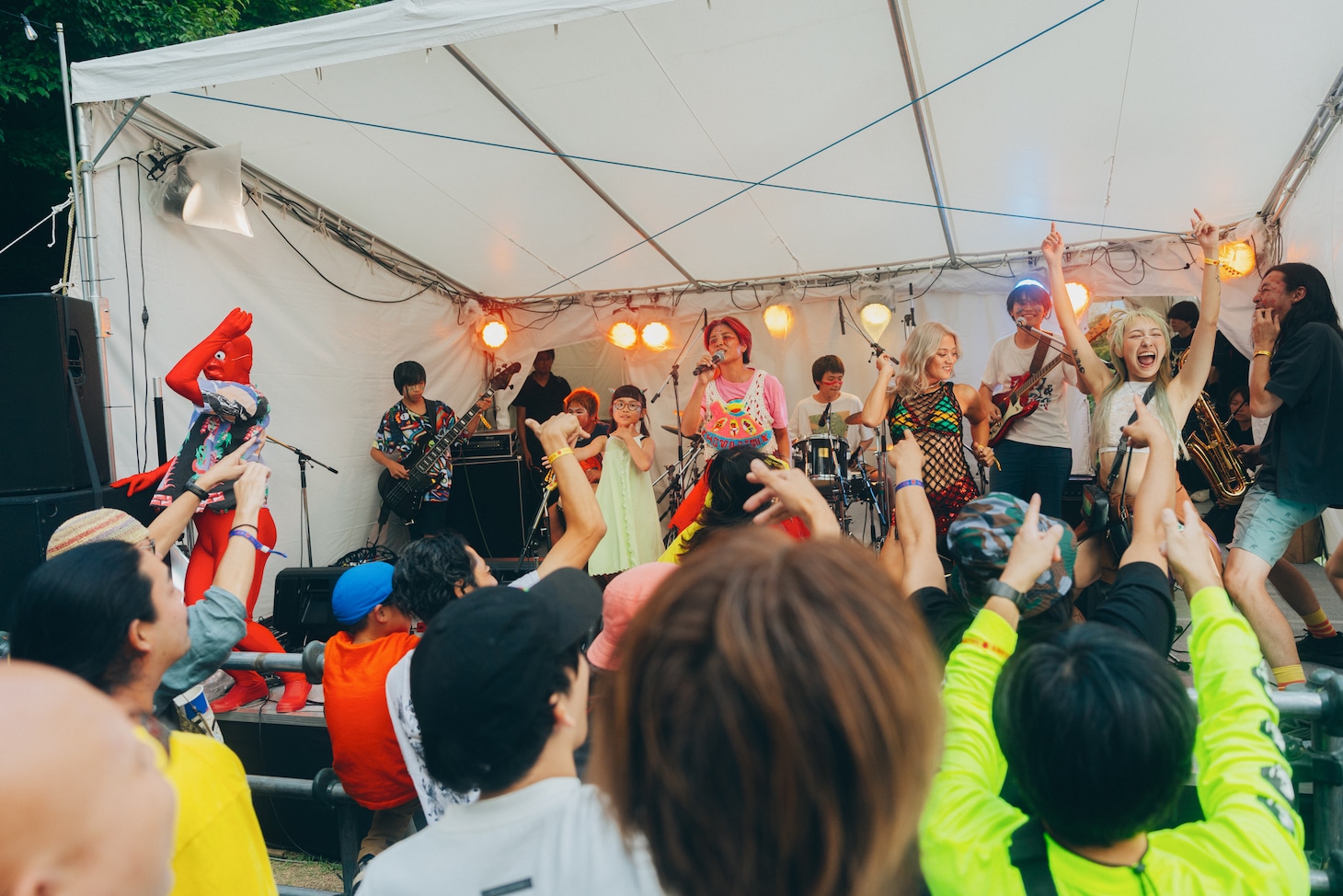 「りんご音楽祭」会場の様子。