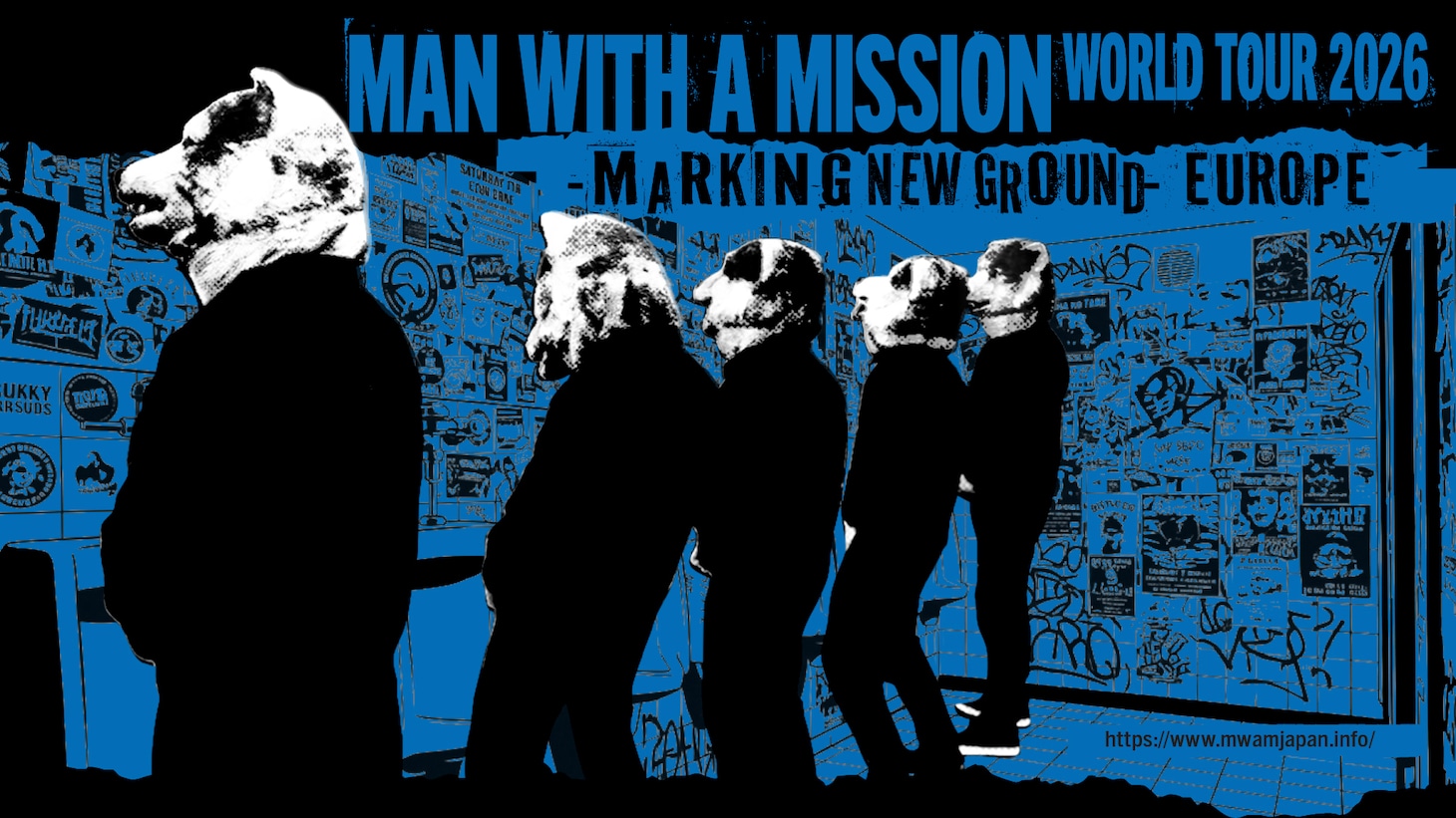 「MAN WITH A MISSION WORLD TOUR 2026 -MARKING NEW GROUND- EUROPE」ビジュアル