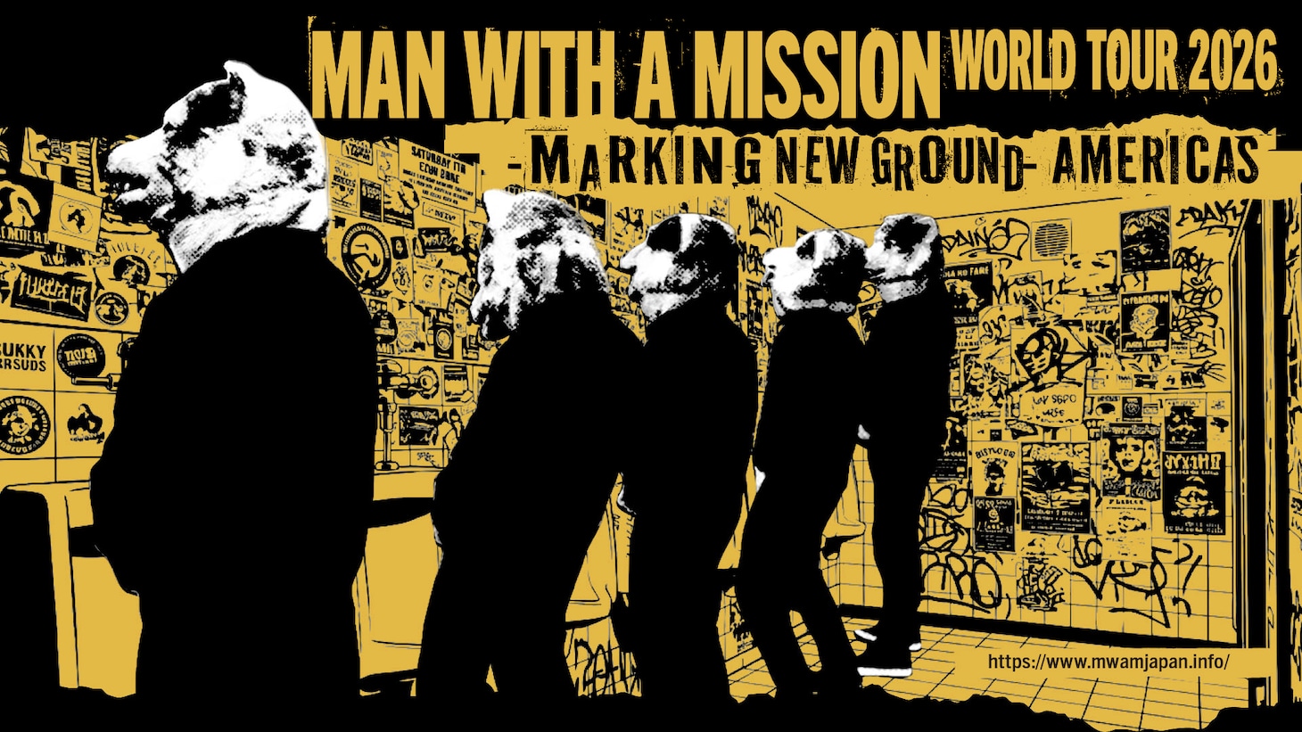 「MAN WITH A MISSION WORLD TOUR 2026 -MARKING NEW GROUND- AMERICAS」ビジュアル