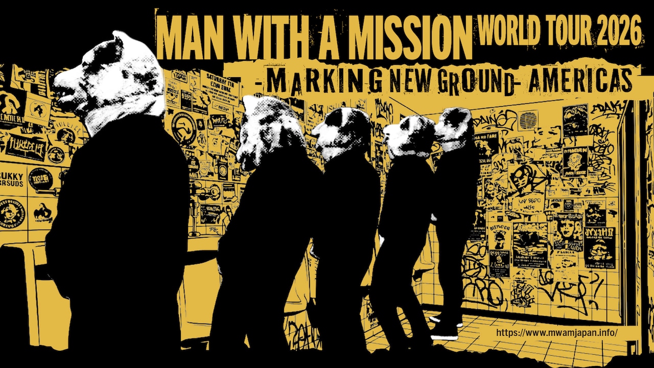 「MAN WITH A MISSION WORLD TOUR 2026 -MARKING NEW GROUND- AMERICAS」ビジュアル