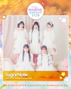 「Sakura Matsuri Anime Garden 2026」SugarNote出演告知ビジュアル