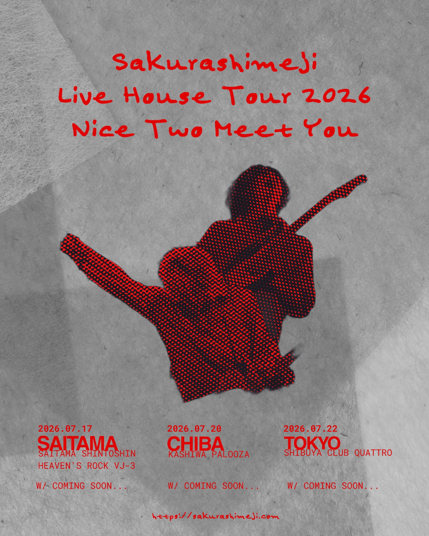 「Sakurashimeji Live House Tour 2026 Nice Two Meet You」告知画像