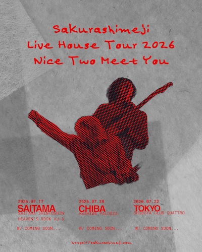 「Sakurashimeji Live House Tour 2026 Nice Two Meet You」告知画像
