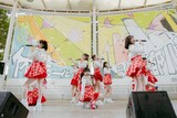 「Juice=Juice 20thシングル『四の五の言わず颯（さっ）と別れてあげた / 盛れ！ミ・アモーレ』発売記念ミニライブ＆お見送り会」の様子。