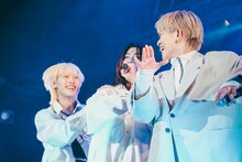 BiTE A SHOCKのHARUTO、MAHiTO、RYUUSEi。