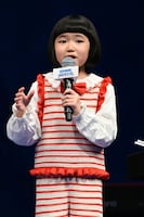 「100％ドラえもん＆フレンズ in 東京」の告知のため登壇した永尾柚乃。