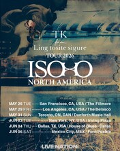 「TK from Ling tosite sigure TOUR 2026 ISO×0 NORTH AMERICA」告知画像