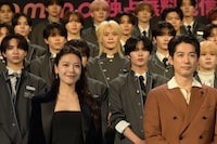 「PRODUCE 101 JAPAN 新世界」記者発表会の様子。