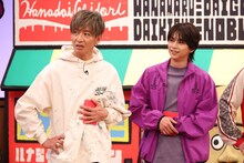 木村拓哉と佐藤勝利（timelesz）。©︎カンテレ