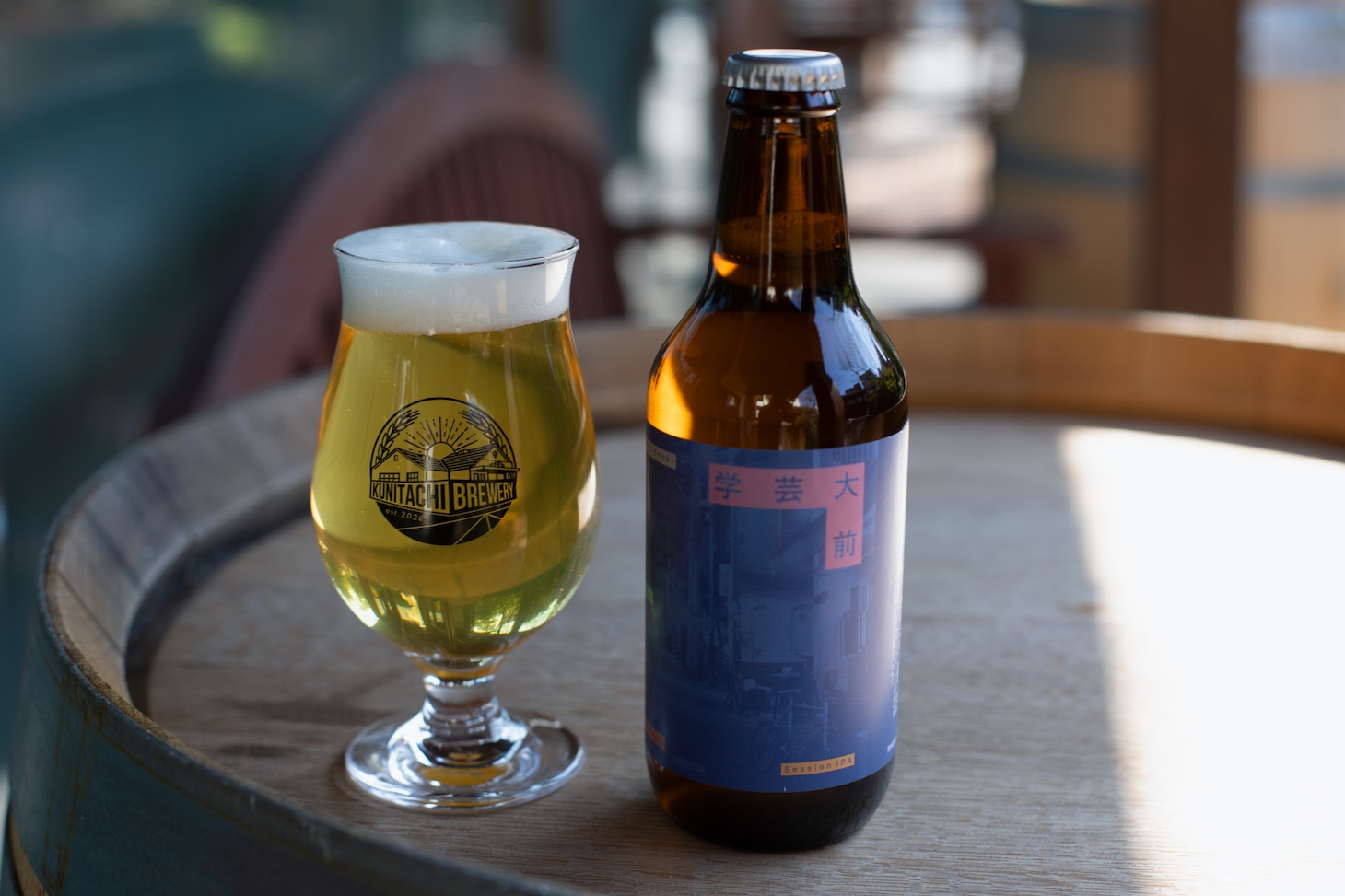 KUNITACHI BREWERYのビール「学芸大前」のパッケージ。