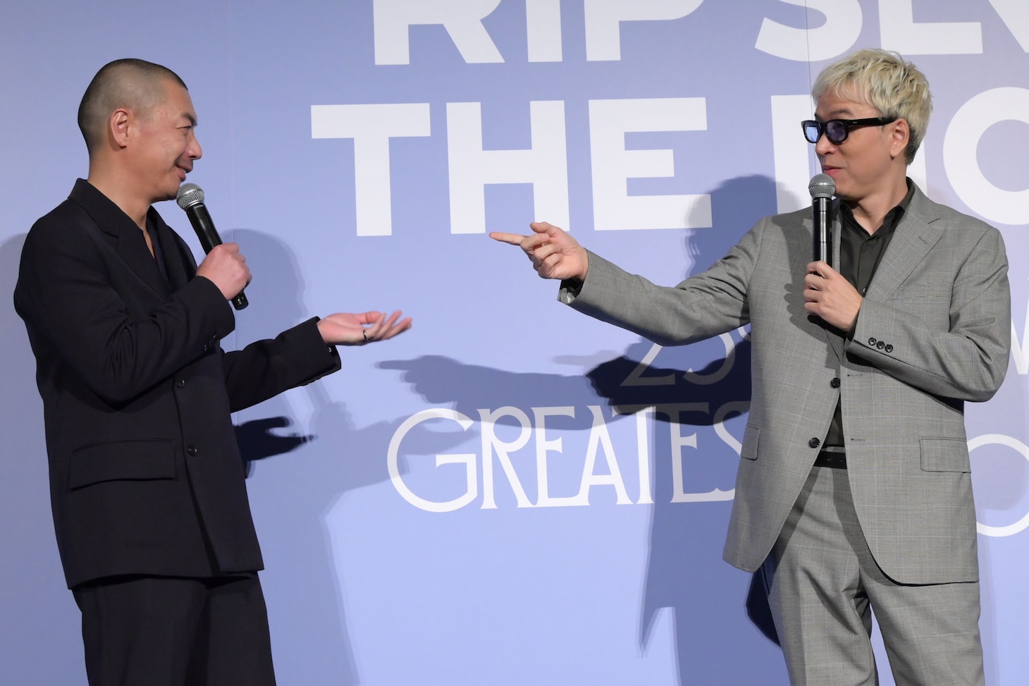 お互いのカッコよさを讃え合うSUとILMARI。