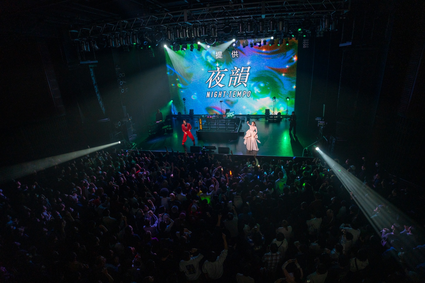 Night Tempo×後藤真希コラボステージの様子。