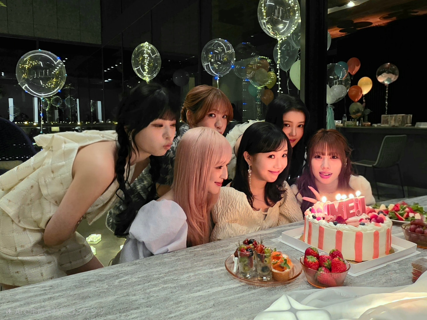 ME:Iが出演するNTTドコモの新テレビCM「今しかないこの瞬間を、Galaxyと。」撮影時のオフショット。