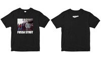 「FUSSA STRUT」Tシャツ（ボディ：ホワイト / ブラック）
