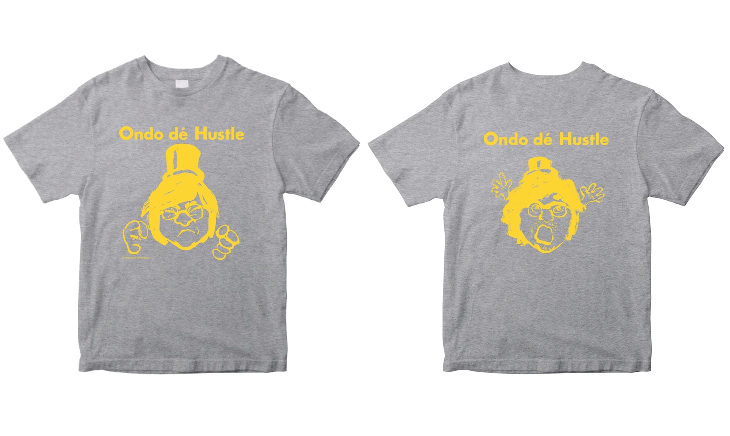 「ナイアガラ音頭」Tシャツ（ボディ：ホワイト / グレー）