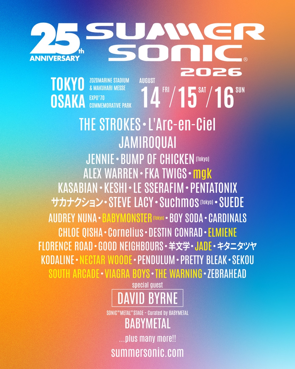 「SUMMER SONIC 2026」最新ラインナップ