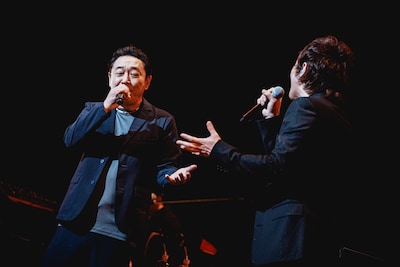 杉山清貴と馬場俊英。（撮影：杉山アキノブ）