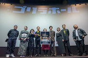 映画「ゴリラホール」舞台挨拶の様子。